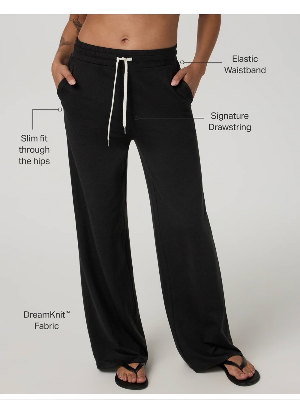 Vuori Halo Essential Wideleg Pant Women’s Size Small in Black - Picture 9 of 12